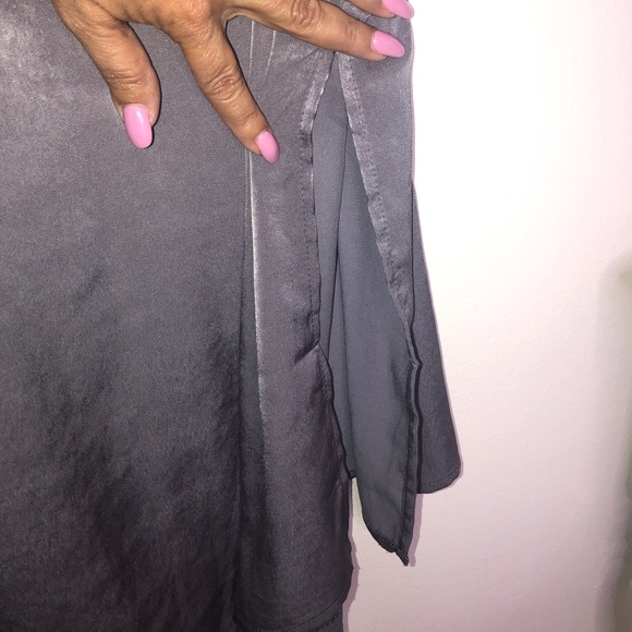 Everly Dark Gray Slipdress - Picture 4 of 6